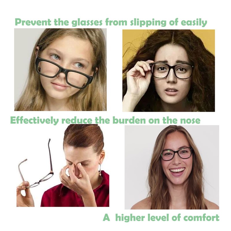 Eyeglass Nose Pads,Silicone Nose Pads for Glasses,Anti-Slip Soft Nose Pads