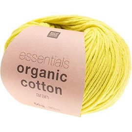 Rico Design Essentials Organic Cotton Aran, 50 g, 90 m Pistachio
