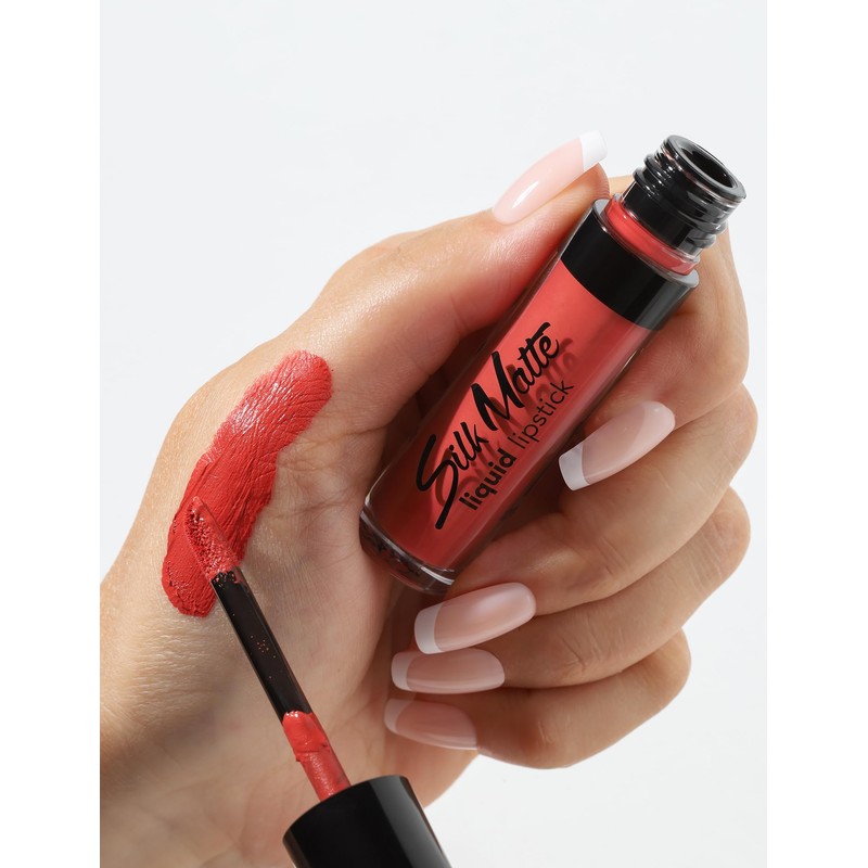 Flormar Silk Matte Liquid Lipstick, Highly Pigmented Long-Lasting Matte Lip