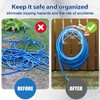Wonderjune 2 Pcs Hose Holder Wall Mount Garden Heavy Duty