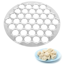 Gohytal Dumplings Ravioli Mould, 37 Holes Metal Dumpling Maker Mould, Dumpling Maker Mould, Dumpling Maker Pelmeni Maker for Cooking, Baking, DIY, Family Reunion