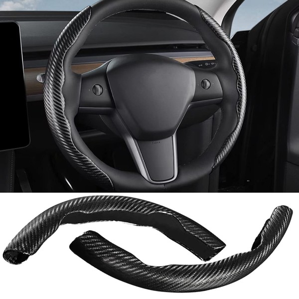 YHJKOPO Black Steering Wheel Cover for A-Class/A180/B Class/C Class Sedan/CLA180/E