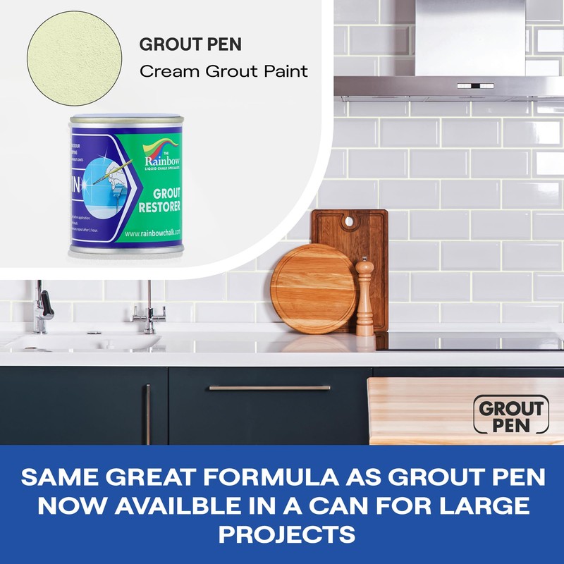 Grout Pen Cream Grout Paint: Waterproof Tile Paint Grout Refresh