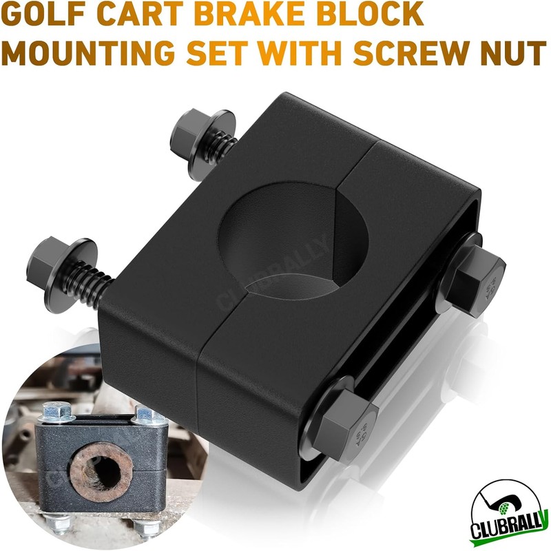 Brake Block Mounting Set with Screw Nut for Club Car