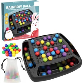 DWYYWSM Puzzle Intellectual Board Chess, Rainbow Ball Board Games Game for Adults, Strategical Thinking Practice Toys for Boys Girls