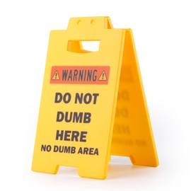 lasuroa Funny Team Office Gifts, 6.3x3.94x3.15in Mini Funny Office Gag Gifts Desk Warning Caution Sign Cubicle Decor for Coworker Employee Teammate Boss