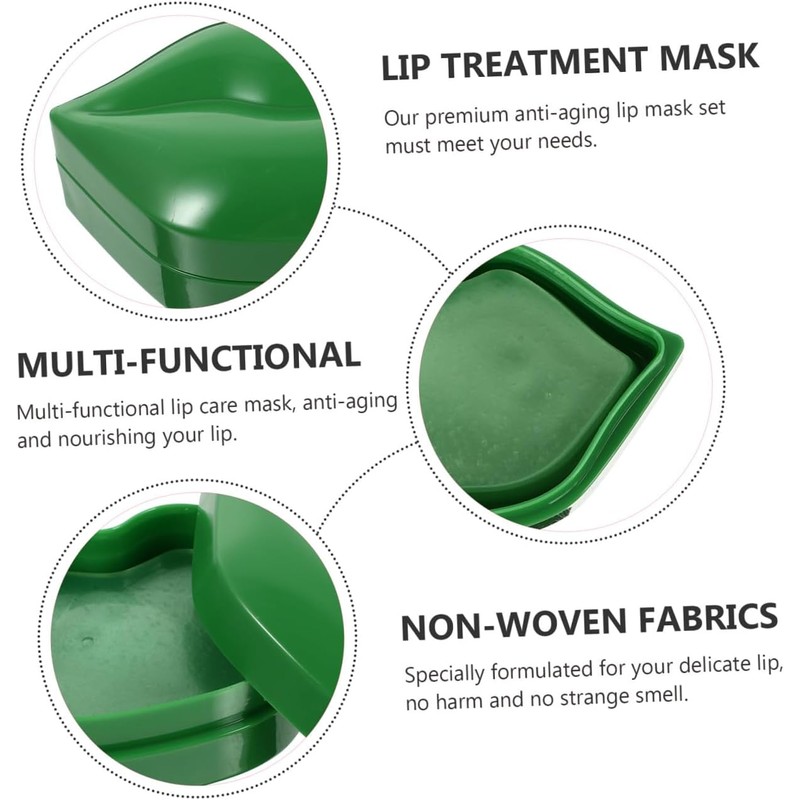 20 Piezas Mascarilla Labial Natural de Hidratante para Labios Previene