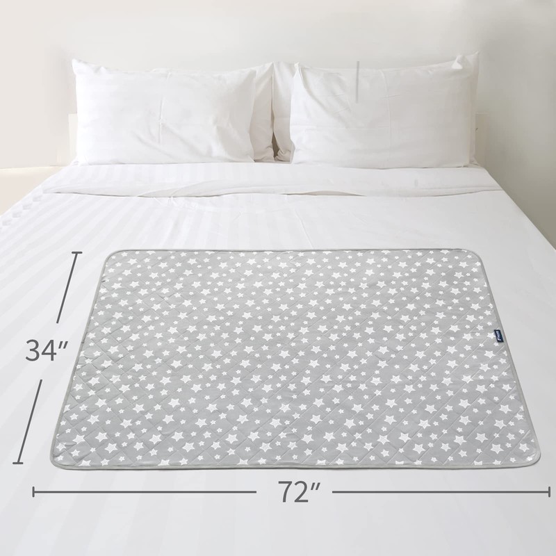 Reusable Bed Pads 34"x36" 2 Pack , Absorbent Waterproof Bed