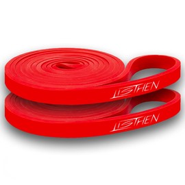 LISTHEN Elastic Resistance Band for Muscle Ups and Fitness, Ideal for Muscle Rehabilitation, Stretching and Yoga, Elastic Bands with Different Resistance Bands for Any Workout (2 x