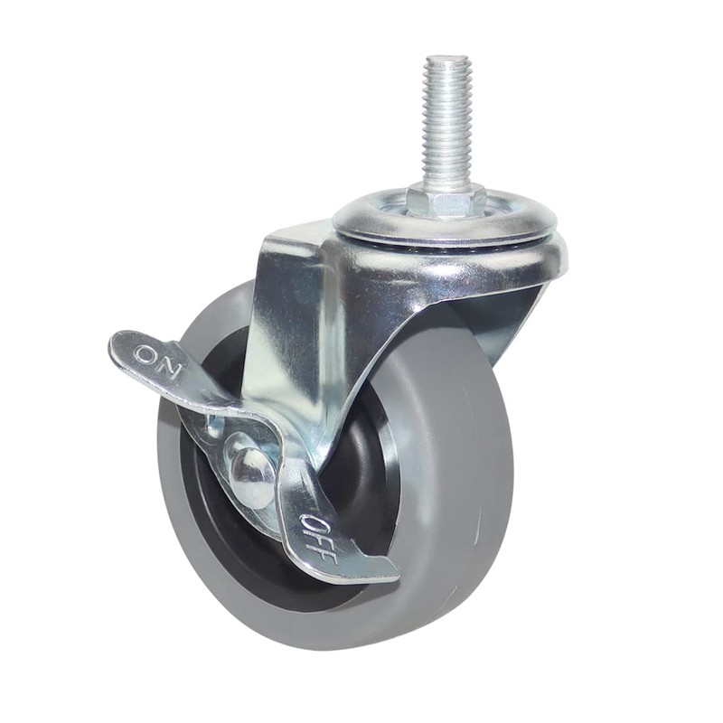 Caster Wheels, 3 Inch Heavy Duty Casters Threaded Stem Casters