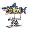 YAOZEBIN Mechanical Shark Building Set with LED Light, 687 PCS
