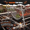 2-in-1 Rolling Grill Basket 304 Stainless Steel Rotatable with Dual