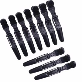 Meltryllis Alligator Clips, Dakar Hair Clips, Hair Clips, Hair Clips, No Damage Hairpins, Blocking Beauty, Lightweight, Simple (Black)