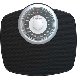Adamson 아담슨 A25T 체중계 - 최대 400파운드 5.3인치 다이얼, 12.4인치 x 10.2인치 플랫폼 미끄럼 방지 고무 표면 고정밀 욕실 아날로그 20년 보증으로 내구성이 뛰어납니다 Adams A25T Scale - 400lb Capacity 5.3" Dial, 12.4" x 10.2" Platform Non-Slip Rubber Surface High Precision Bathroom Analog Scale with 20-Year War