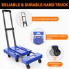 Ronlap Folding Hand Truck, Foldable Moving Dolly Cart with Wheels