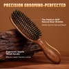 Boar Bristle Slick Back Hair Brush for Men, Women, Natural