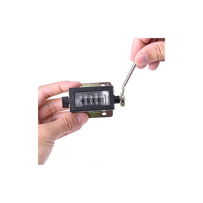 Chazcool 5 Digit Tally Counter, 0-99999 Resettable Manual Hand Mechanical