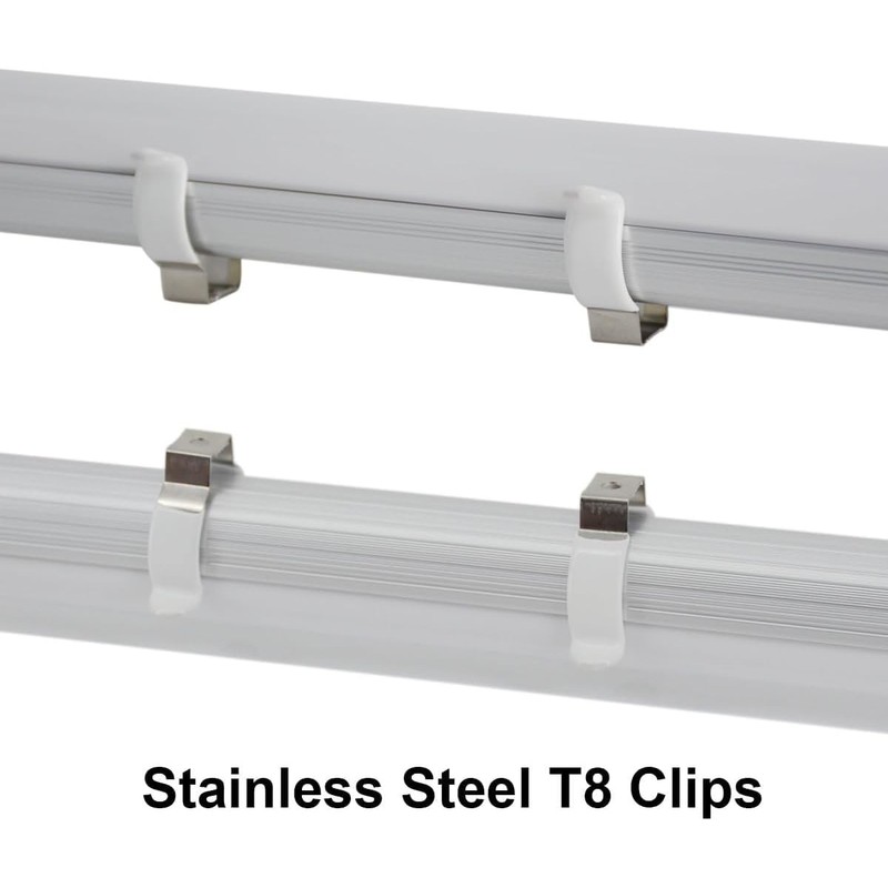 (8-Pack) JESLED T8 U Clips Holder Bracket for 8FT LED