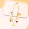 18K Paperclip Gold Chain Necklace Handmade DIY Sun Moon Star