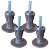 Heavy Duty Steel Stem Bed Frame Feet to Replace Wheels