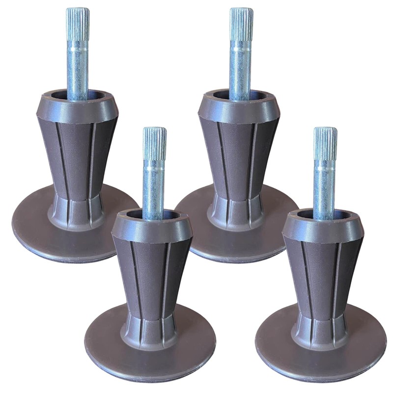 Heavy Duty Steel Stem Bed Frame Feet to Replace Wheels