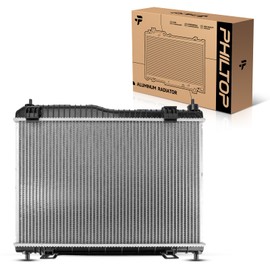 PHILTOP CU13201 Engine Coolant Aluminum Radiator for 2011-2013,2019 Fiesta 2014-2016 Fiesta Naturally Aspirated