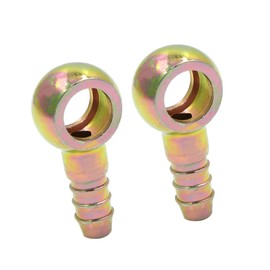 A ABSOPRO 2 pieces motorcycle 8 mm inner diameter hose barb 12 mm banjo fuel line