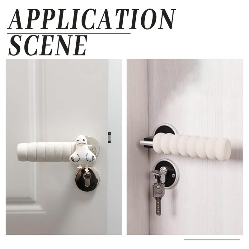 arricraft 10 Pcs Door Handle Covers, Anti-Collision Door Knob Spiral