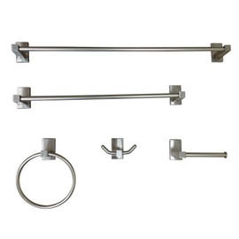 Kingston Brass BAHK8212478SN Continental Bathroom Hardware Set, 24" Length, Brushed Nickel