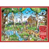 Cobble Hill 1000 Piece Puzzle - DoodleTown: Birdwatcher's Paradise -