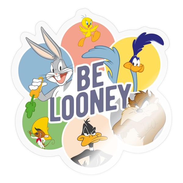 Spreadshirt Looney Tunes Characters Be Looney Sticker, 10 x 10