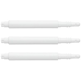 8 Flight Dart Shaft Shafts Regular Spin Shaft Lengths (Medium - 33 mm, White)