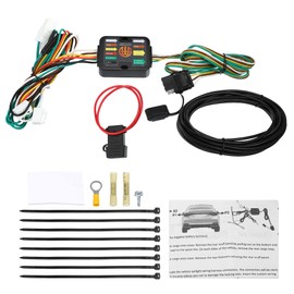 A ABSOPRO 1 Satz Fahrzeug Seite 4 Stifte Anhänger Kabelbaum 56434 Schwarz