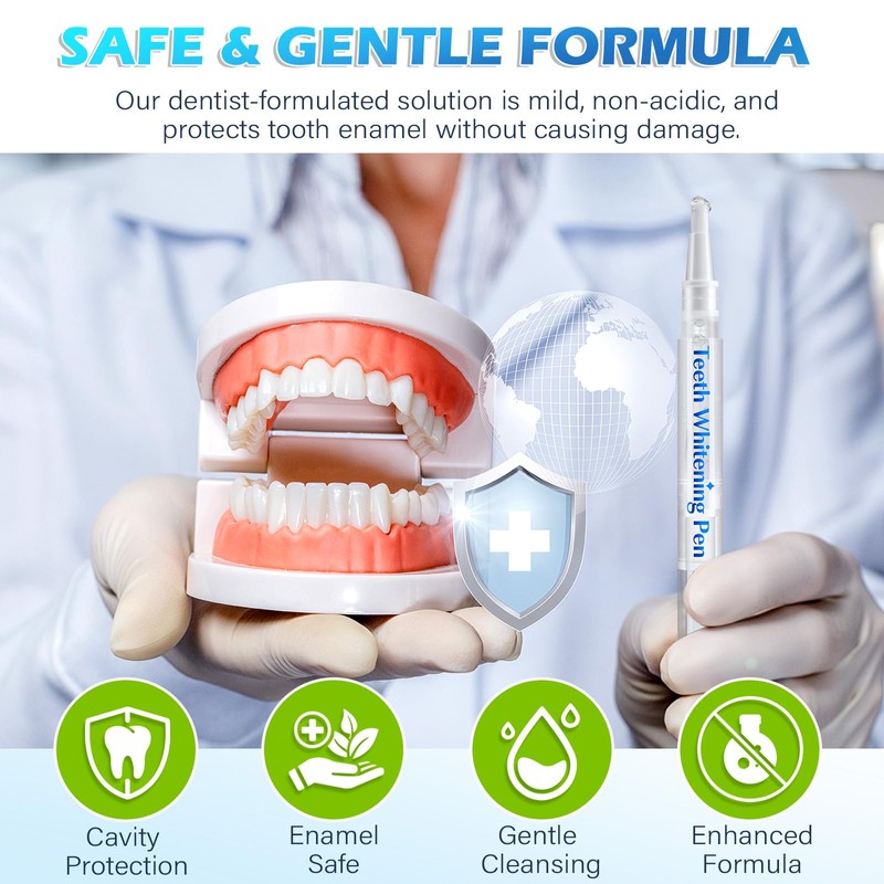 Smddx Smddx 4pcs Teeth Whitening Pen,Teeth Whitening Gel Essence-Fast-Acting Stain