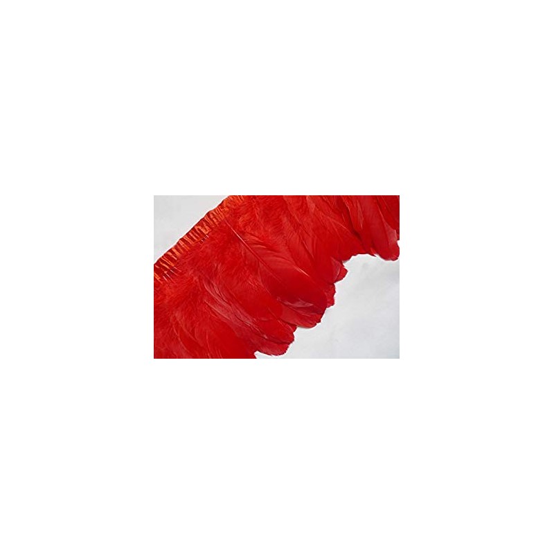 Sowder Duck Goose Feather Trim Fringe 2 Yards(red)