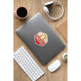 Vincit Veritas Arches National Park Decal Sticker Car RV Car Bumper US Travel Design S019