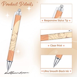 Tinlade 10 Pieces Christian Pens for Women Religious Ink Pens Inspirational Quotes Pens Bible Verse Ballpoint Pens Funny Office Pens Retractable Ink Pens for Women Men Coworker (Boho)