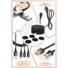 Maveek 5 Sets Black Clips Super Magnetic Cable Management System-Wire