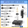 Glarks 12pcs 23MM Black High Torque Long Shaft Clock Movement