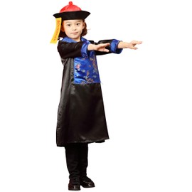 Party City Kids Cosplay Kyonshi, Black, Blue, 39.4 inches (100 cm)