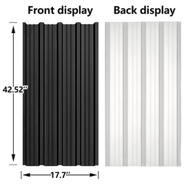 Metal Roofing Panels - Corrugated Galvanized Roof Panels Black 20 Pcs 99 ft² Waterproof Siding Panels for Outdoor House Storage Mobile Homes Patio Garages Sheds