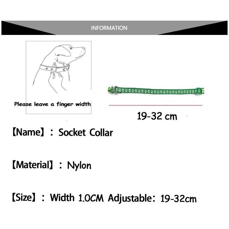 Doggie Style Store Small Dog Puppy Pet Collar and Lead