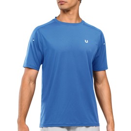 NORTHYARD Men's Athletic Running T-Shirts Quick Dry Workout Shirts Short-Sleeve Sports Gym Tee Tops Performance Activewear Greyblue 3XL