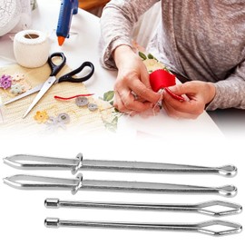 QANYEGN Elastic Cord Threading Pliers, Clip on Threading Needle Set, Sewing Accessories DIY Tools for Threading Elastic Bands