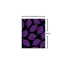 Le Jardin du Lin Printed Cotton Bags with Drawstring, Shopping Bag, Fabric Bag, Fabric Bag, Vegetable Bag, Reusable, Environmentally Friendly, Multipurpose, Foldable, Size: 30 x 40 cm