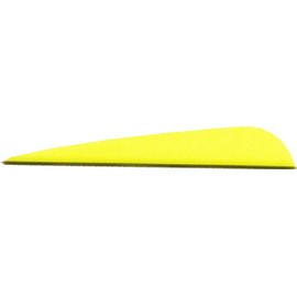 Q2i Archery DV-X Duravane | Duo-Polymer Base for Enhanced Precision, Ideal Archery Accessories for Improved Arrow Flight, Re-Engineered Archery Fletching for Arrows Performance 100pk Neon Yellow