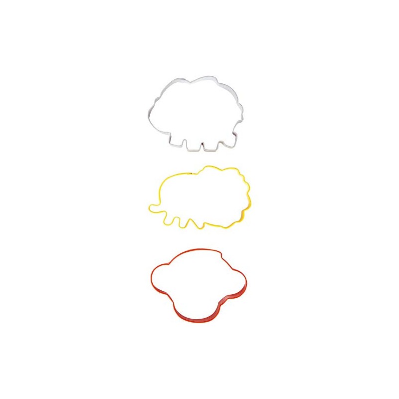 Wilton Safari Cookie Cutter Set, Elephant, Lion, Monkey