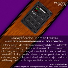 Mercader Digital Pastilla Fishman Presys / Guitarra Acústica + Envío Gratis