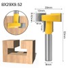 WSOOX 3 Pieces T-slot & T-Track Slotting Cutter Router Bit