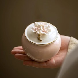 DiDiBirDi Mini Urn Urn for Half-Bone Urn, Urn Cover, Urn Cover Case, Compact, Small, Hand Cremation Urn, Buddhist Arts, Mini Size, Natural Material Capsule Divine Urn Urn Urn Pet Friendly Natural